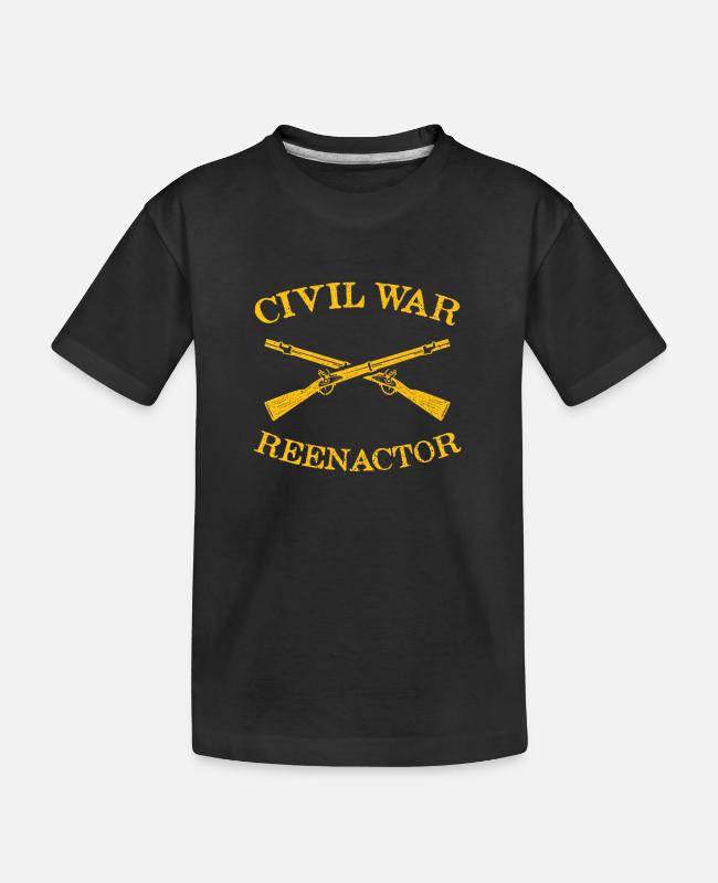 Civil war reenactor – civil war reenactment on Kid’s Organic T-Shirt