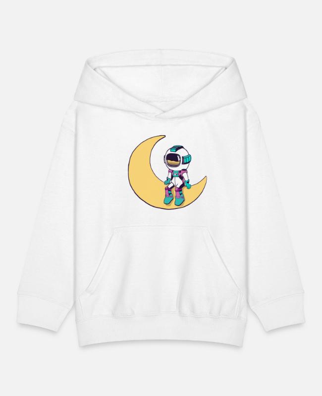Cool funny Cute space astronaut on Kids’ Hoodie