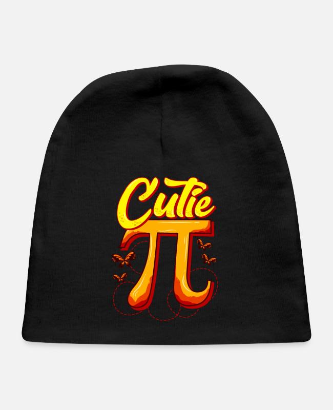 Cute & Funny Cutie Pi Math Pie Butterfly Math Pun on Baby Cap