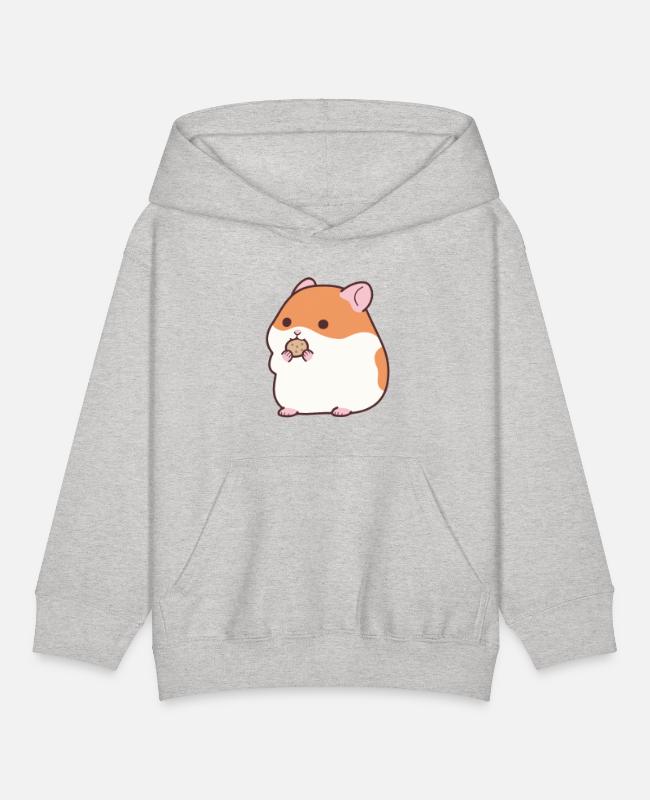 Cute Hamster Funny Novelty on Kids’ Hoodie