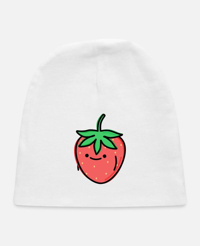 Cute Strawberry on Baby Cap