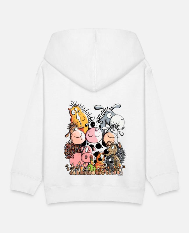 Funny Farm Animals on Kids’ Hoodie