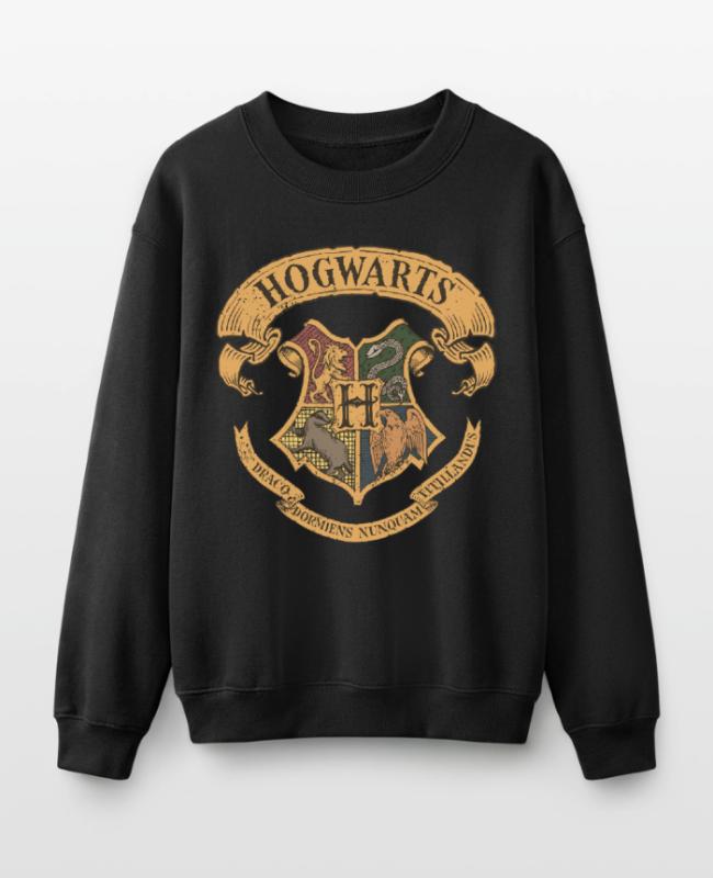 Harry Potter Hogwarts Coat of Arms on Kids’ Crewneck Sweatshirt