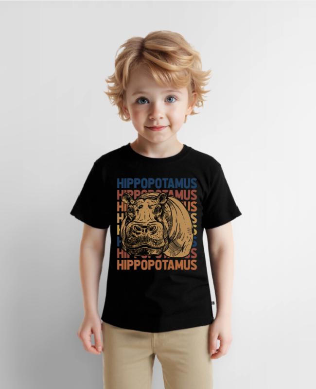 Hippo on Toddler Premium T-Shirt