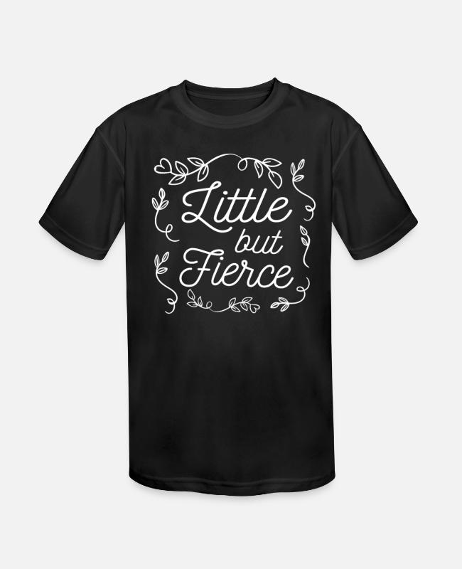 Little But Fierce – Cute Feminist Quote on Kids’ Sport T-Shirt