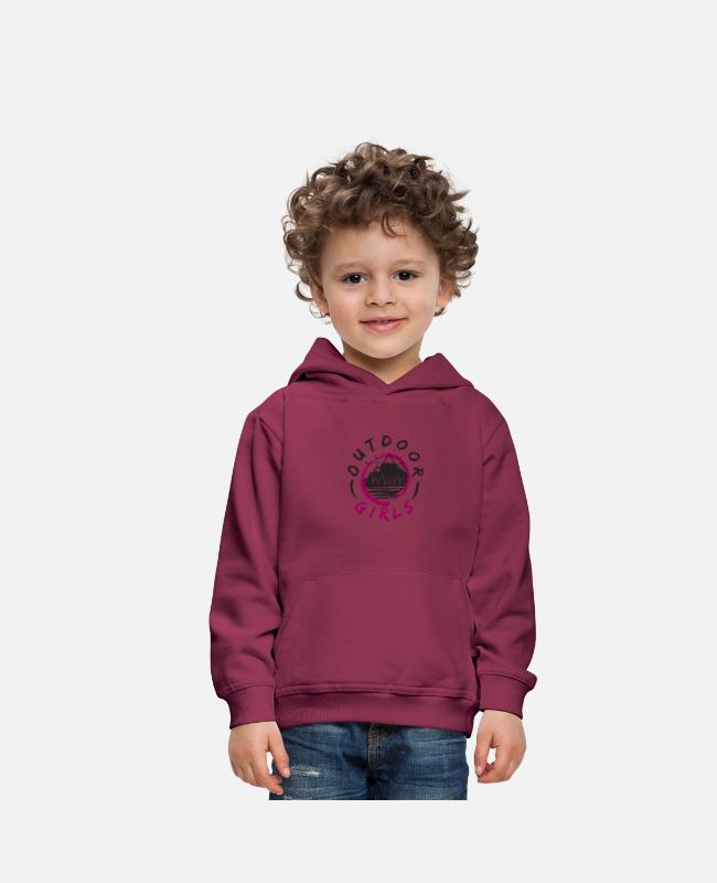 Outdoor Girls Logo on Kids’ Premium Hoodie