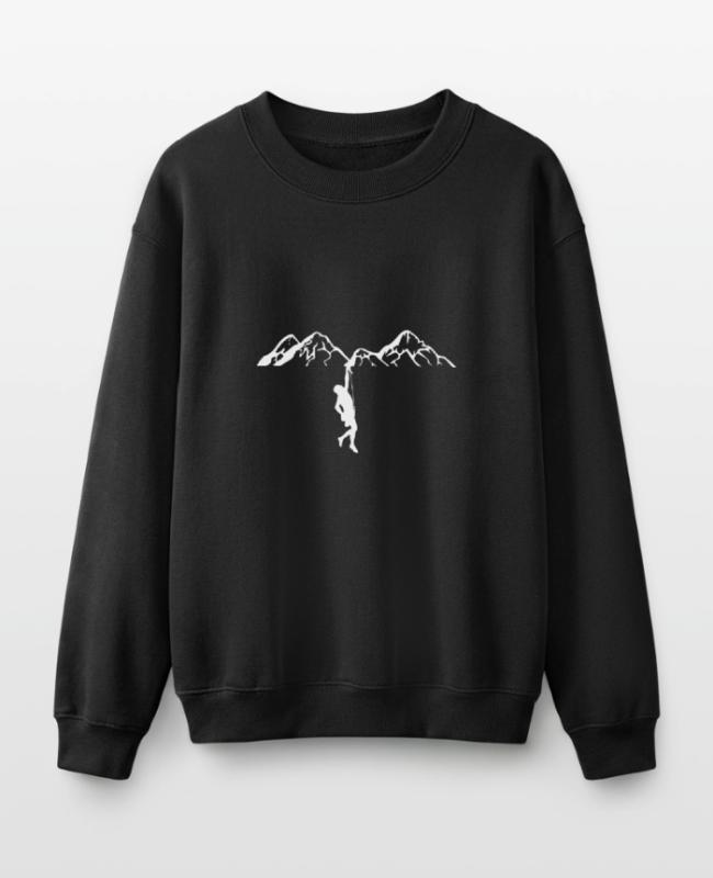 Rock Climbing on Kids’ Crewneck Sweatshirt