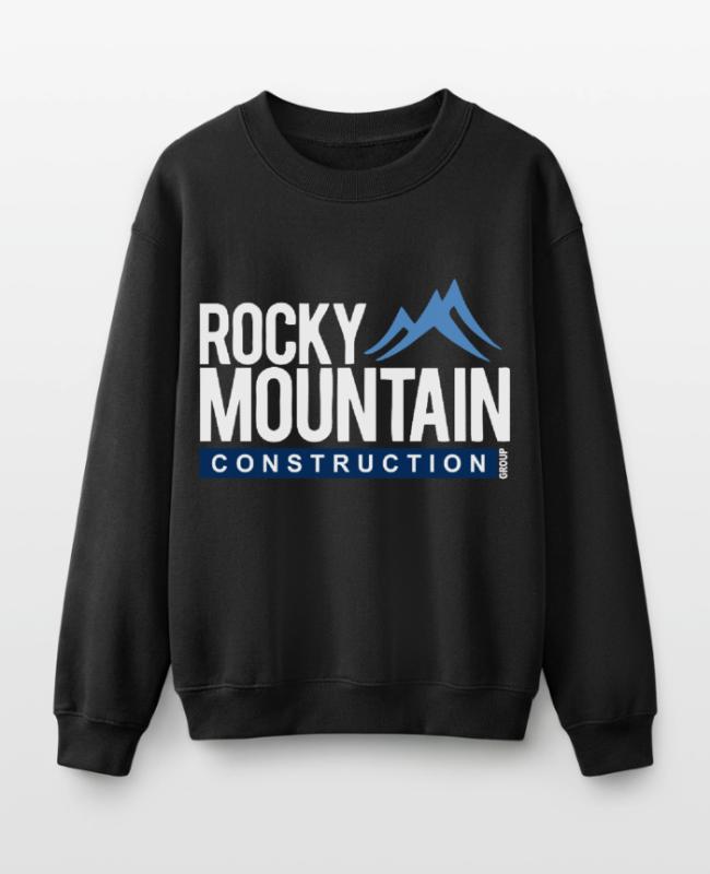 Rocky Mountain Construction on Kids’ Crewneck Sweatshirt