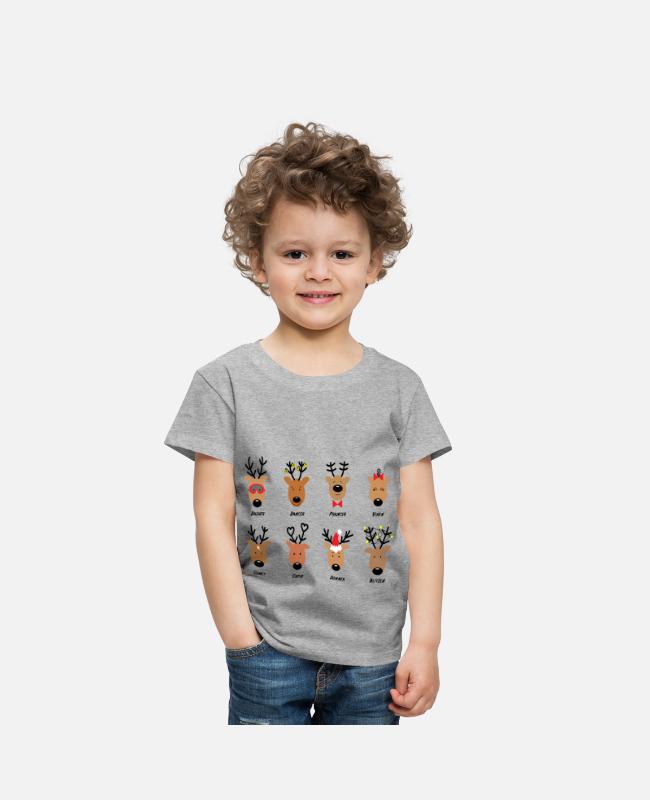 Santa’s Reindeer on Toddler Premium T-Shirt