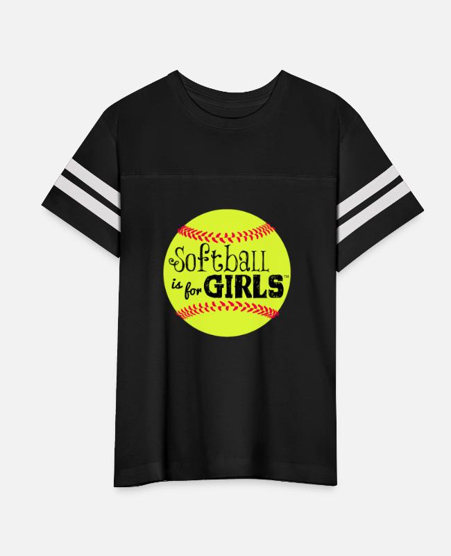 softball is for girls on Kids’ Vintage Sport T-Shirt