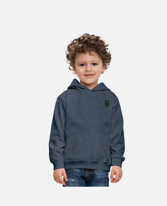 Universal Monsters Frankenstein Embroidery Design on Kids’ Premium Hoodie