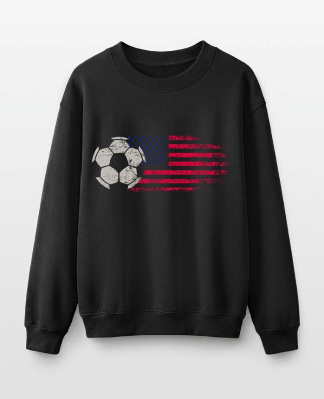 USA Soccer on Kids’ Crewneck Sweatshirt