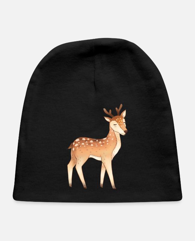 Woodland Deer on Baby Cap